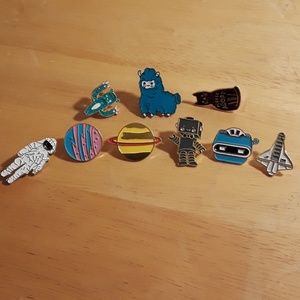 Cutesy Pin Set of 9, No Doubles,  All New